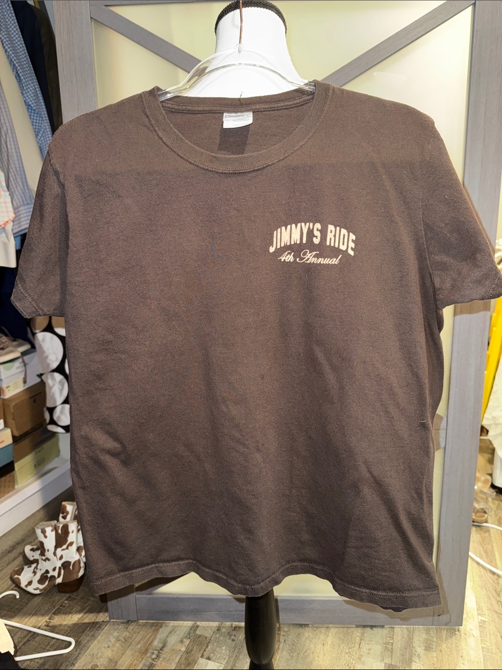 Jack Daniel’s Jimmy Bedford 4th Annual Jimmy’s Ride 2013 T Shirt Brown L